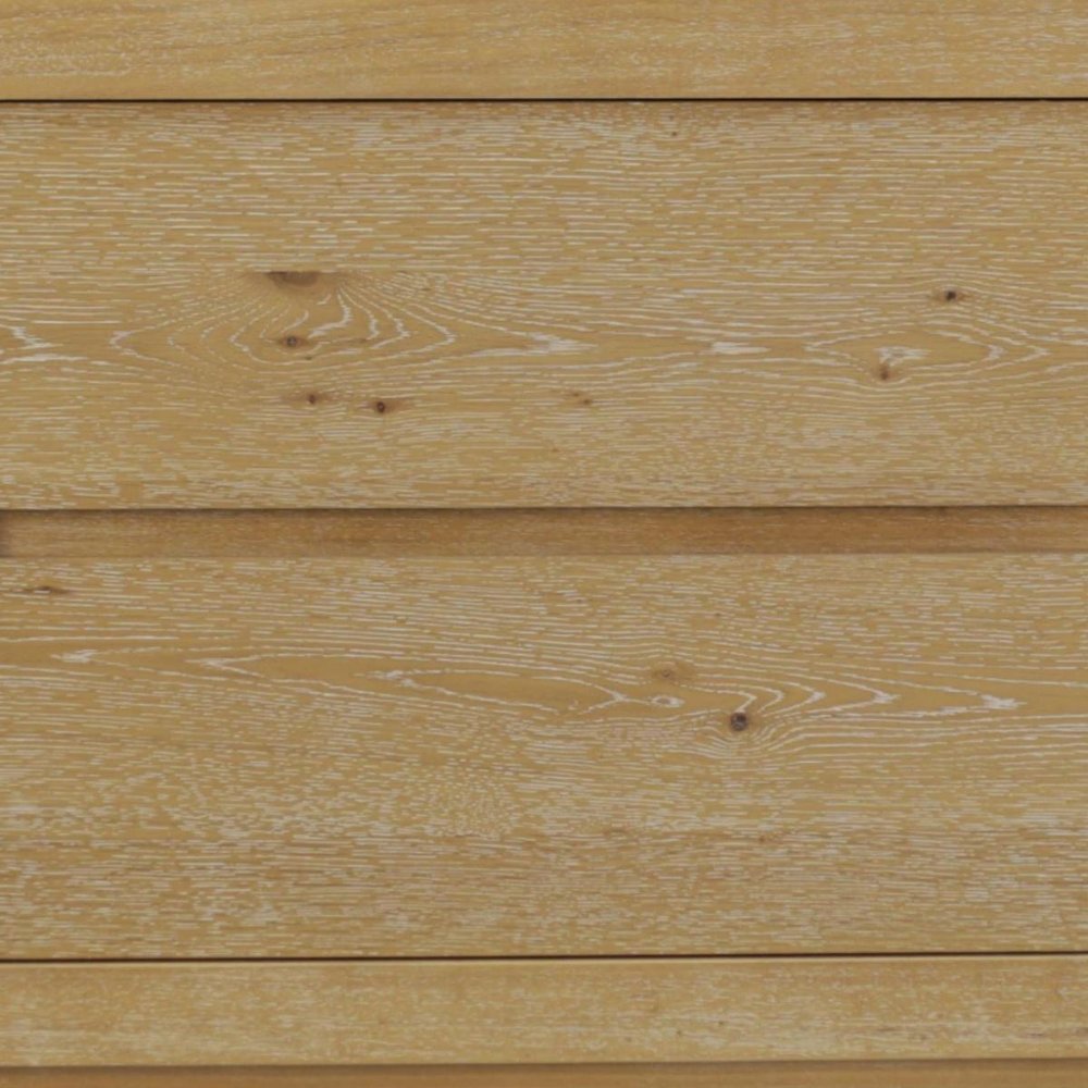 25" Oak Wood Two Drawer Nightstand