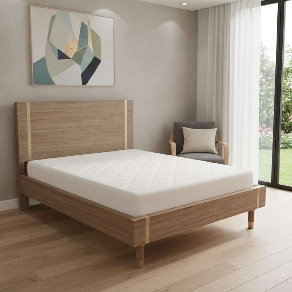 Natural Wood Full Bed Frame