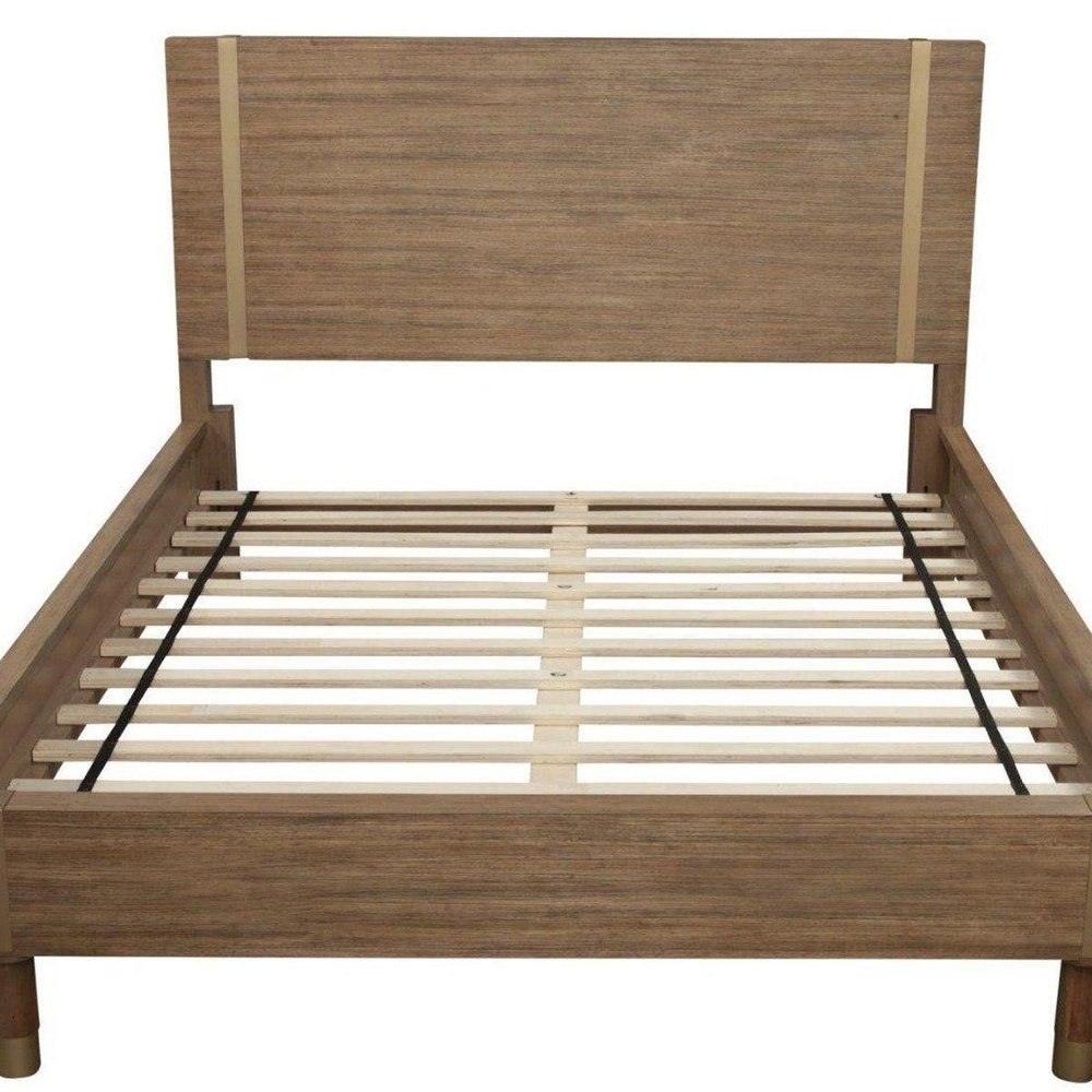 Natural Wood Full Bed Frame