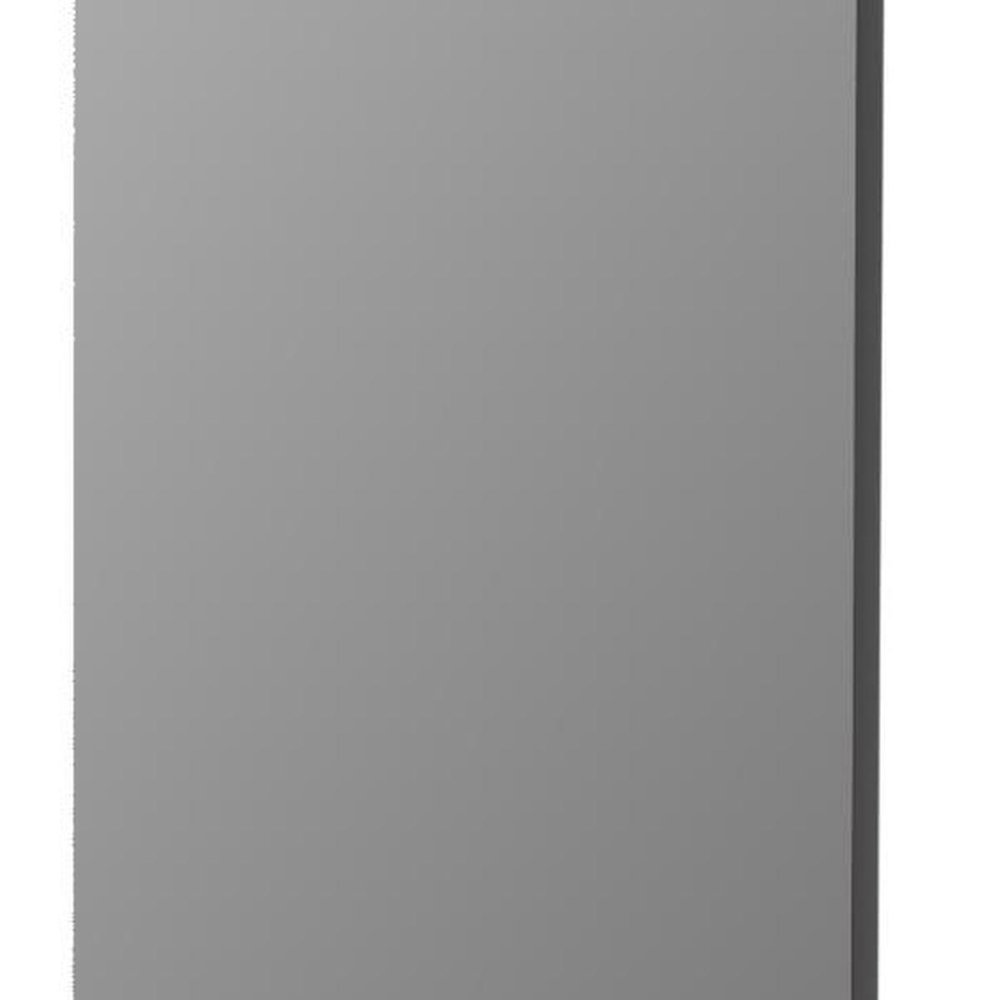 47" Black Aluminum Wall Mounted And Over The Door Framed Full Length Hanging Mirror