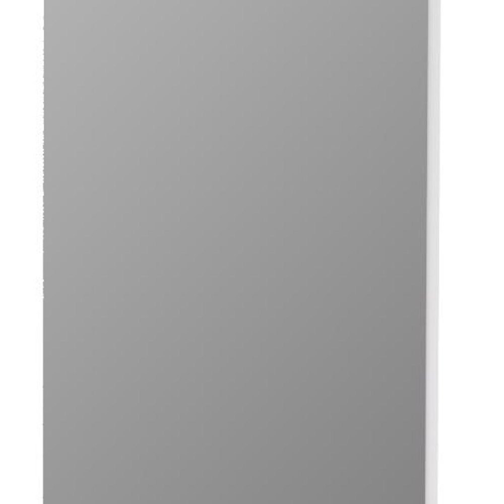 47" Black Aluminum Wall Mounted And Over The Door Framed Full Length Hanging Mirror