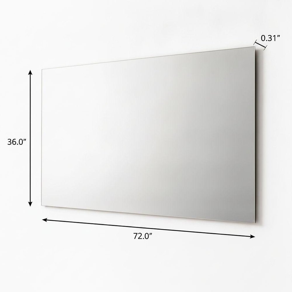 36" Frameless Full Length Mirror