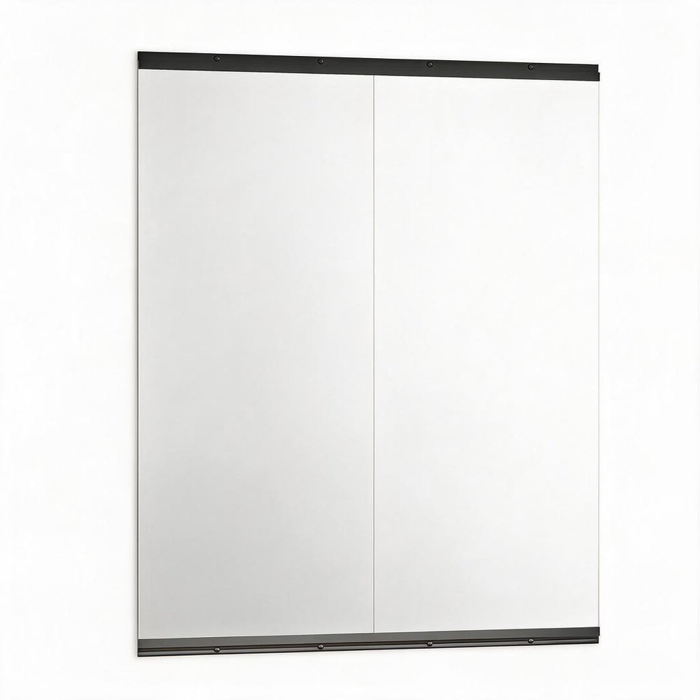 Set of Two Frameless 71" x 31" Full Length Work Out Mirrors
