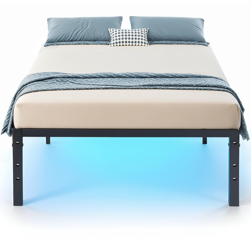 Black Steel Full Bed Frame