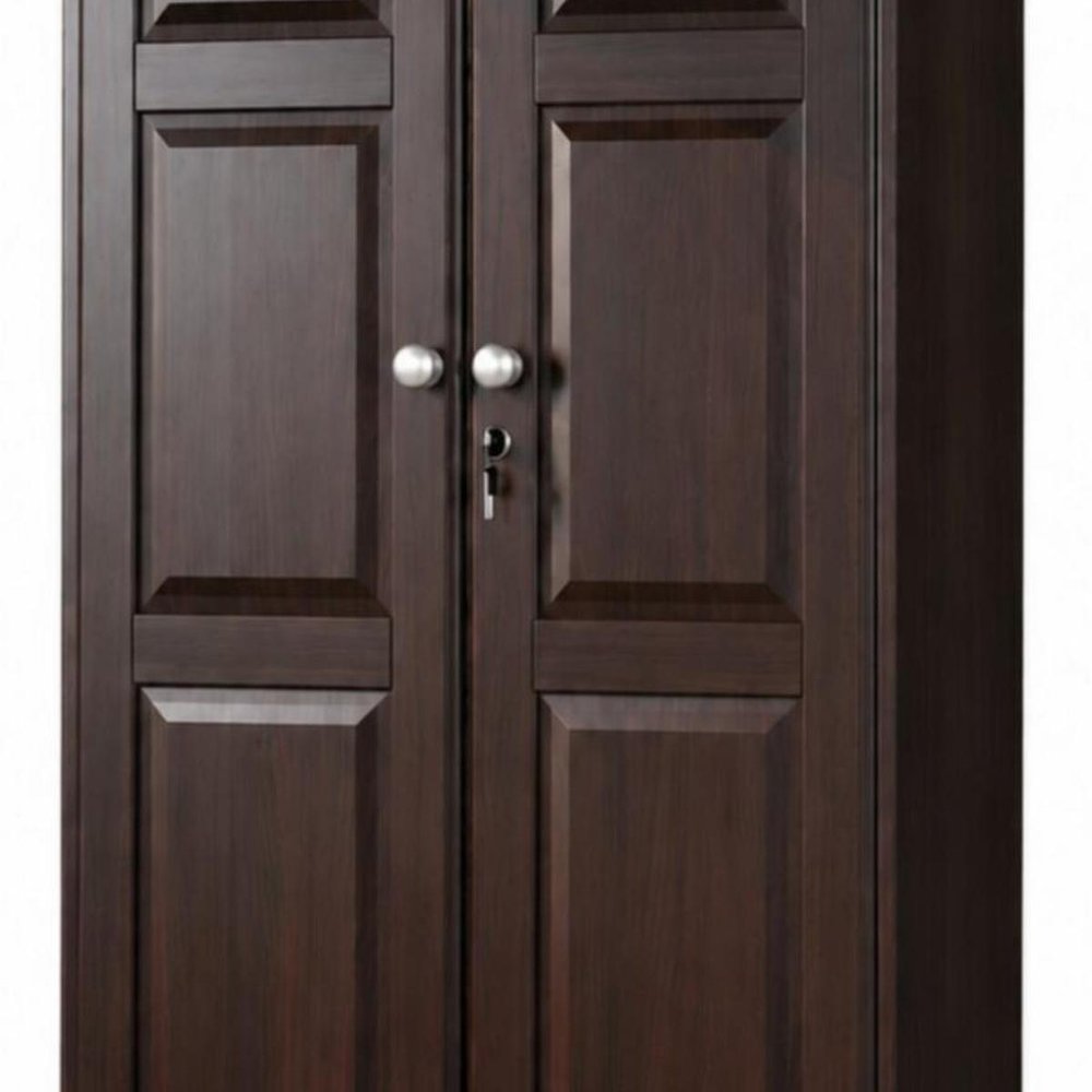 72" Coffee Solid Wood Two Door Single Drawer Combo Dresser