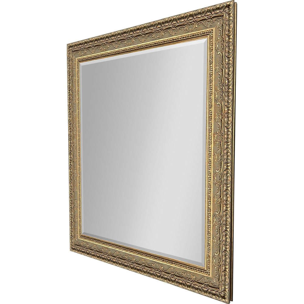 36" Gold Ornate Framed Accent Mirror