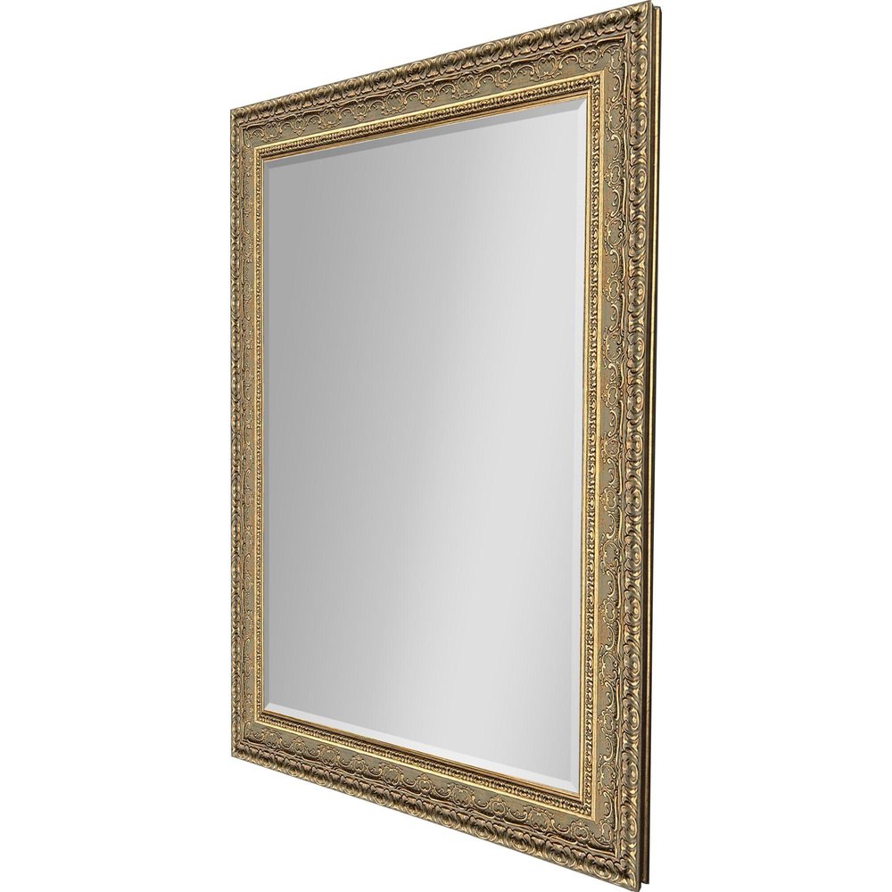 44" Gold Ornate Framed Accent Mirror