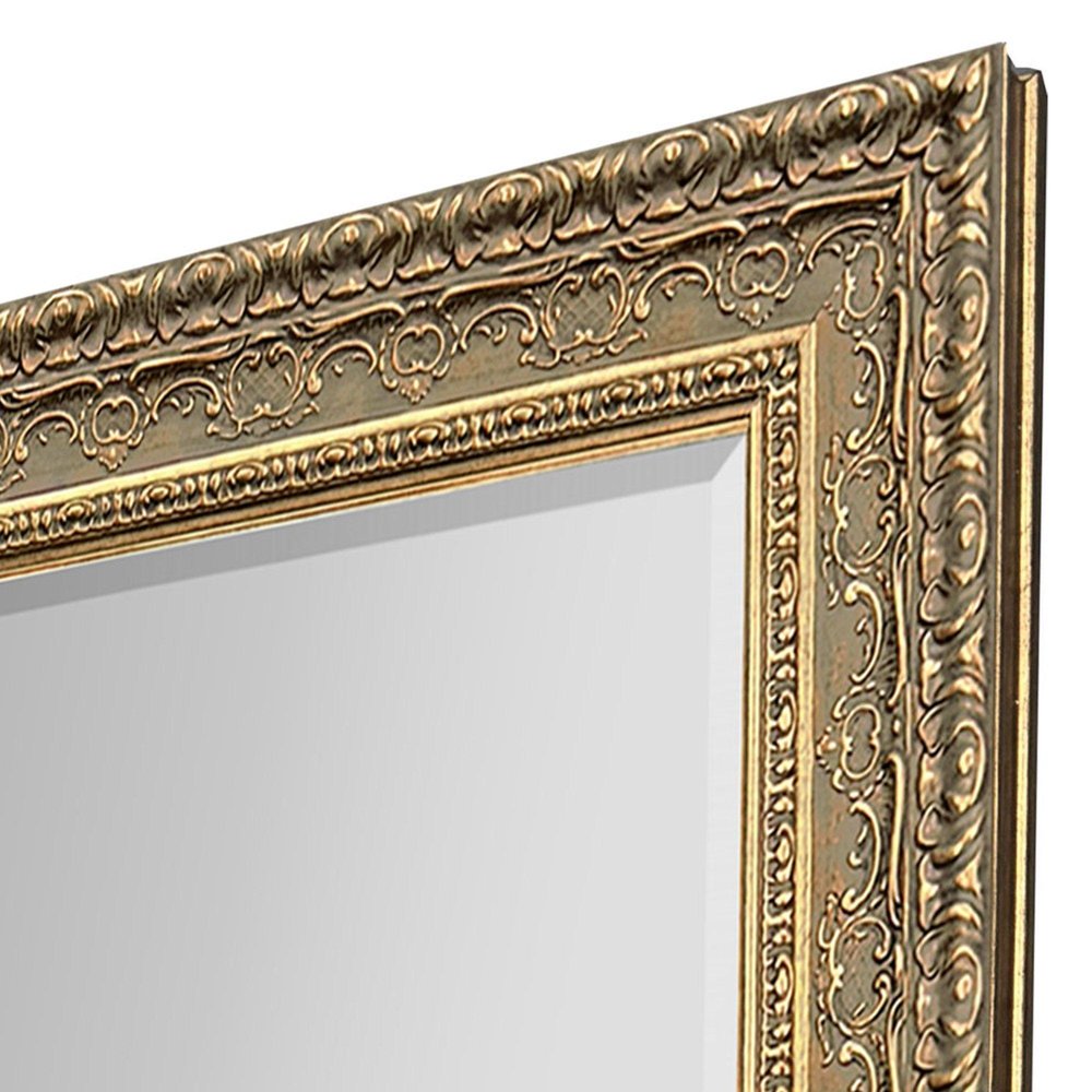 44" Gold Ornate Framed Accent Mirror