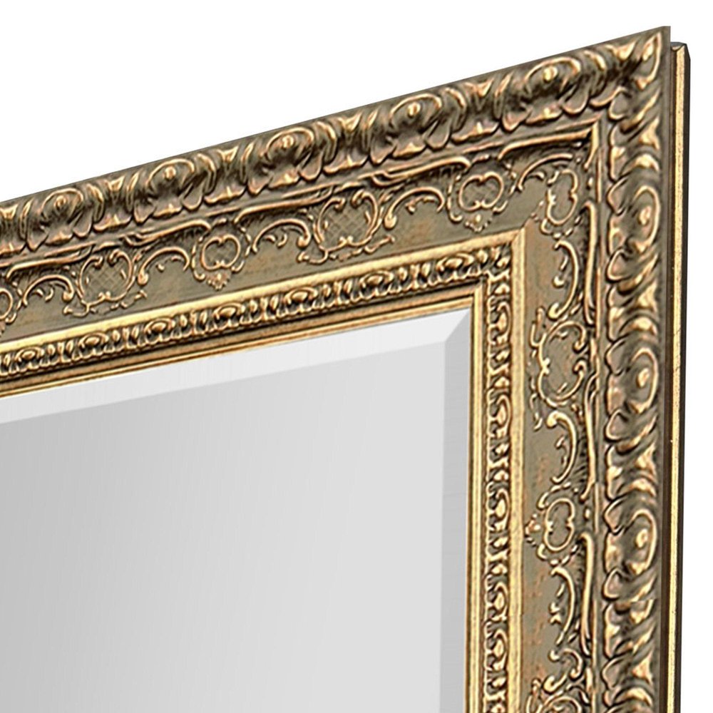 48" Gold Ornate Framed Accent Mirror