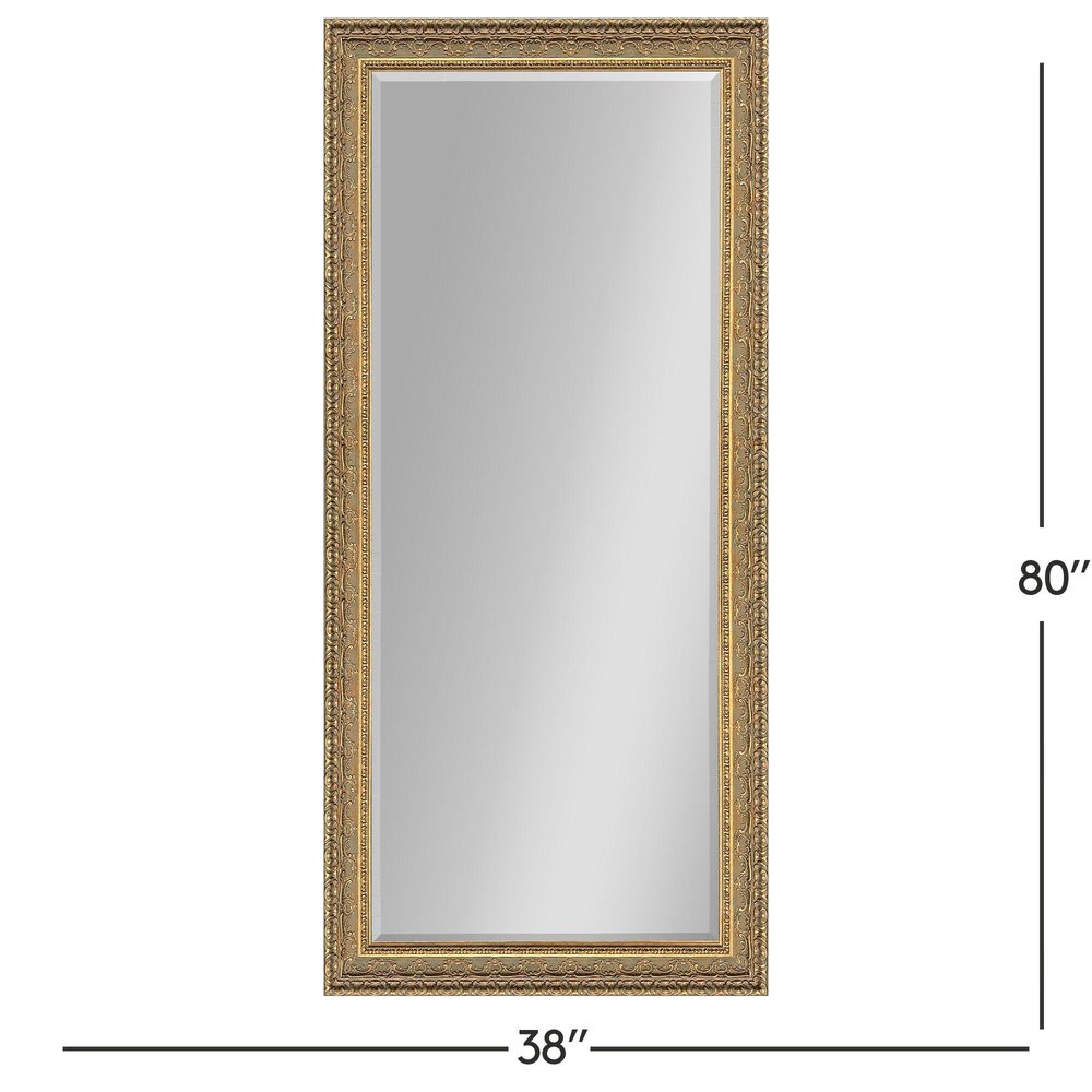 80" Gold Ornate Framed Accent Mirror