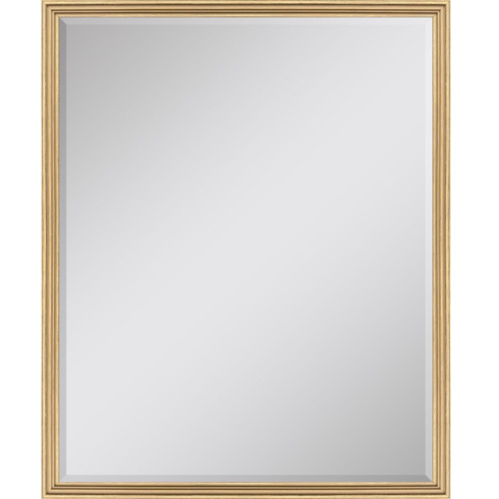 42" Gold Solid Wood Framed Accent Mirror