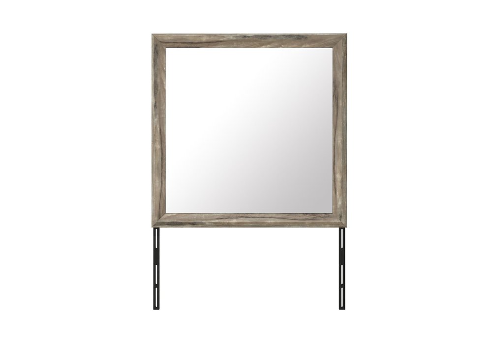 39" Brown Wood Dresser Mount Framed