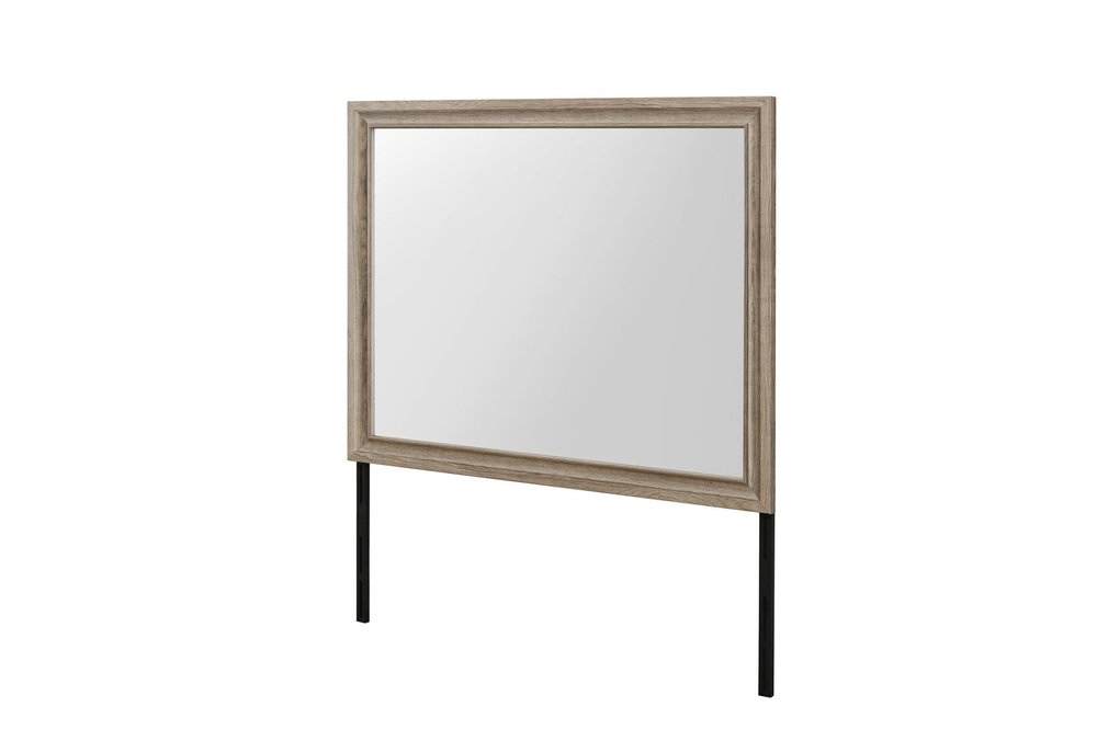 46" Natural Wood Dresser Mount Framed
