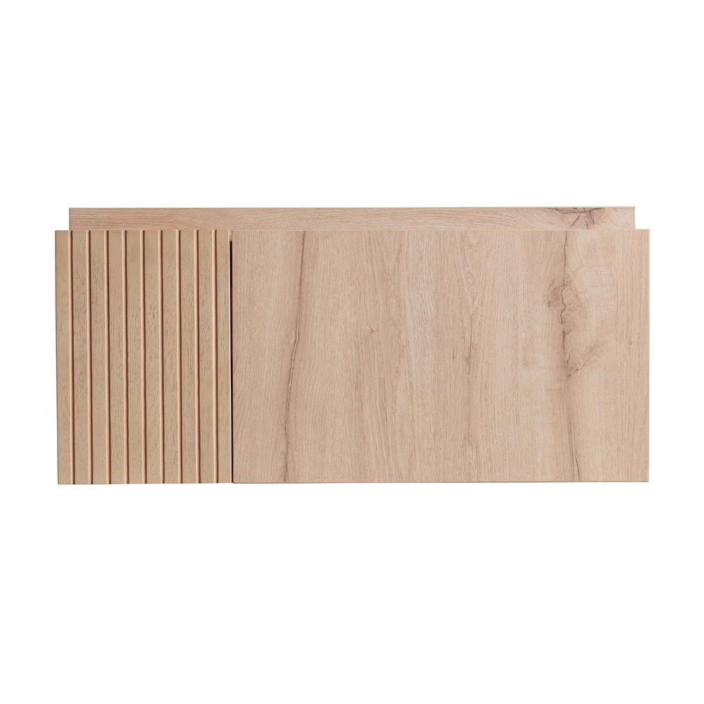 30" Brown Wood Floating Single Door Bathroom Vanity