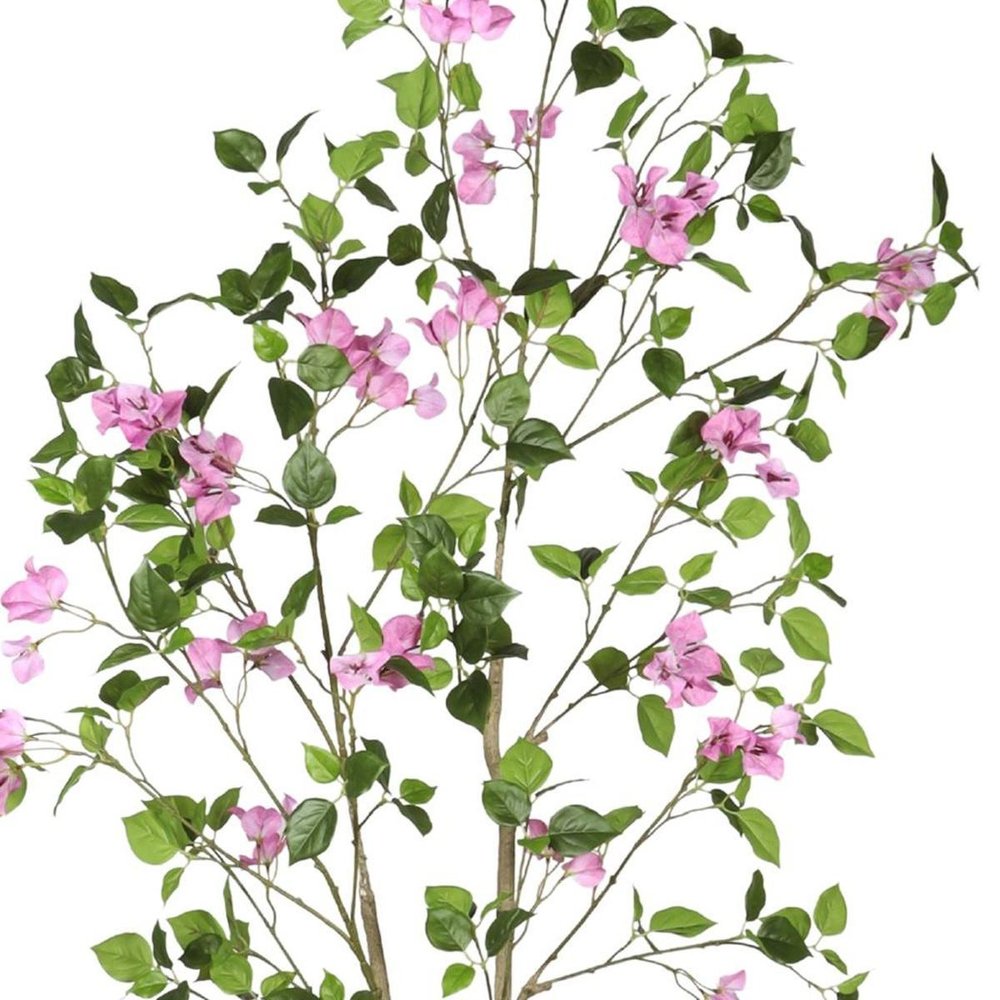60" Pink Artificial Flowering Tree In Round Black Pot