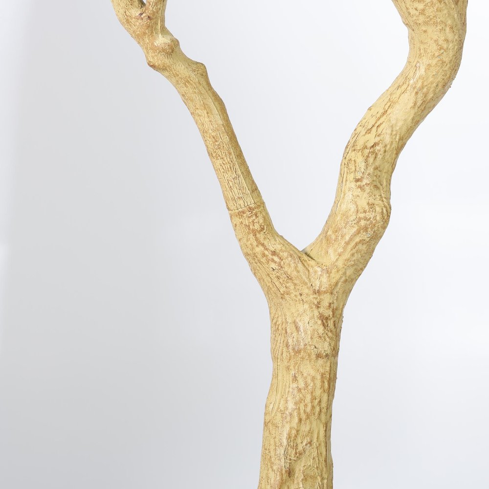 98" Green Artificial Olive Tree In Round White Pot
