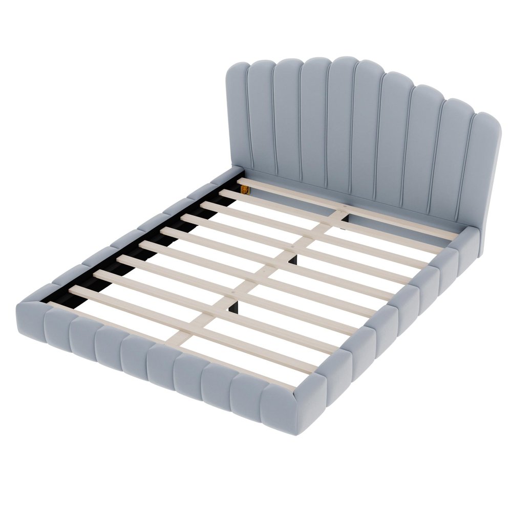 Natural Solid Wood Queen Bed Frame