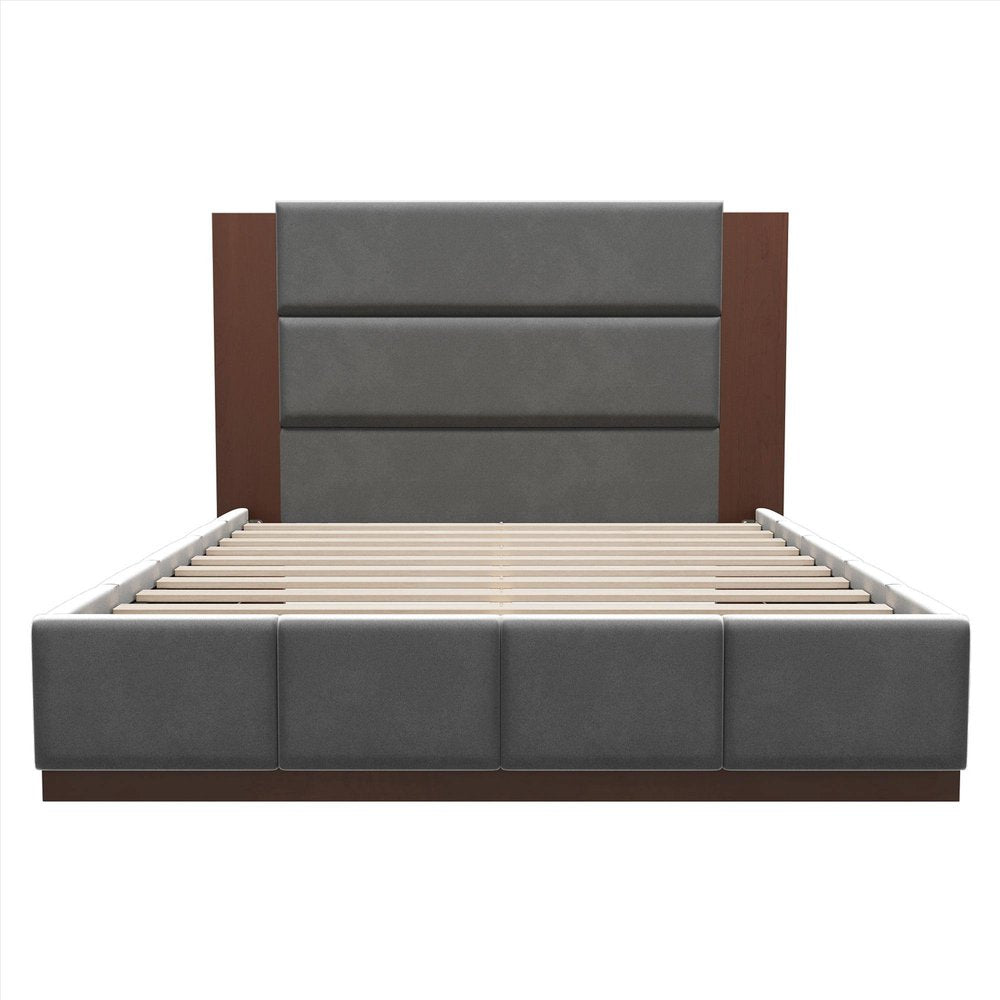 Natural Solid Wood Queen Bed Frame