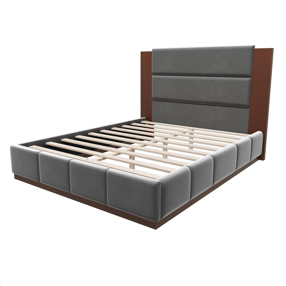 Natural Solid Wood Queen Bed Frame