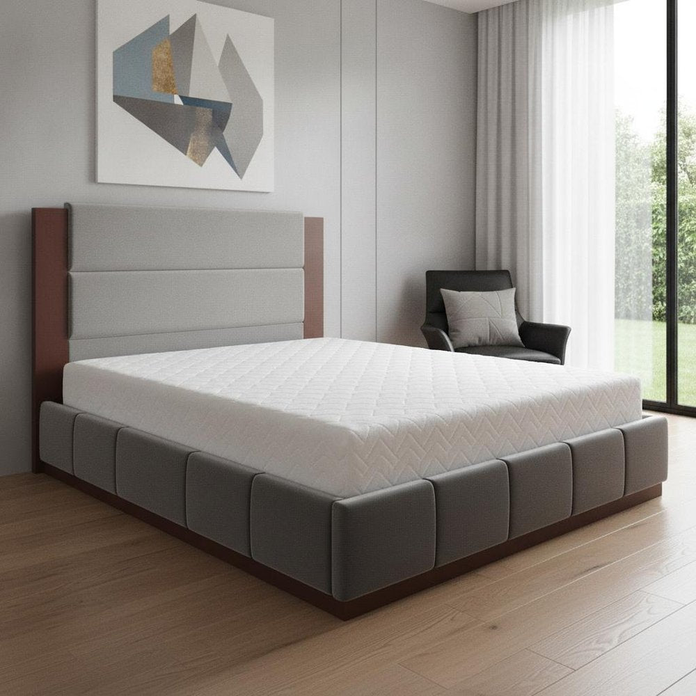 Natural Solid Wood Queen Bed Frame