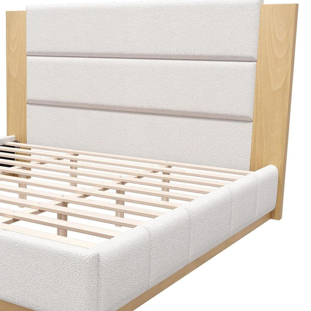 Natural Solid Wood Queen Bed Frame