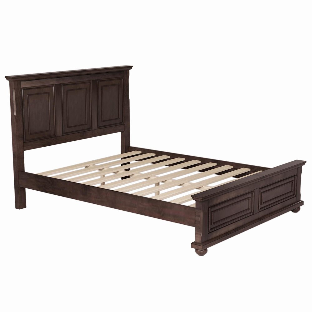 Natural Solid Wood Queen Bed Frame