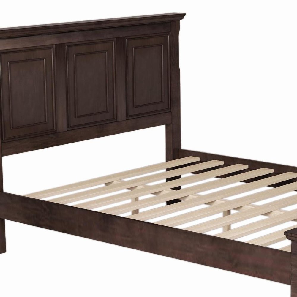 Natural Solid Wood Queen Bed Frame