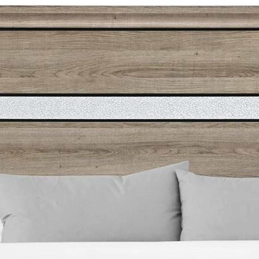 Brown Wood King Bed Frame With Drawers
