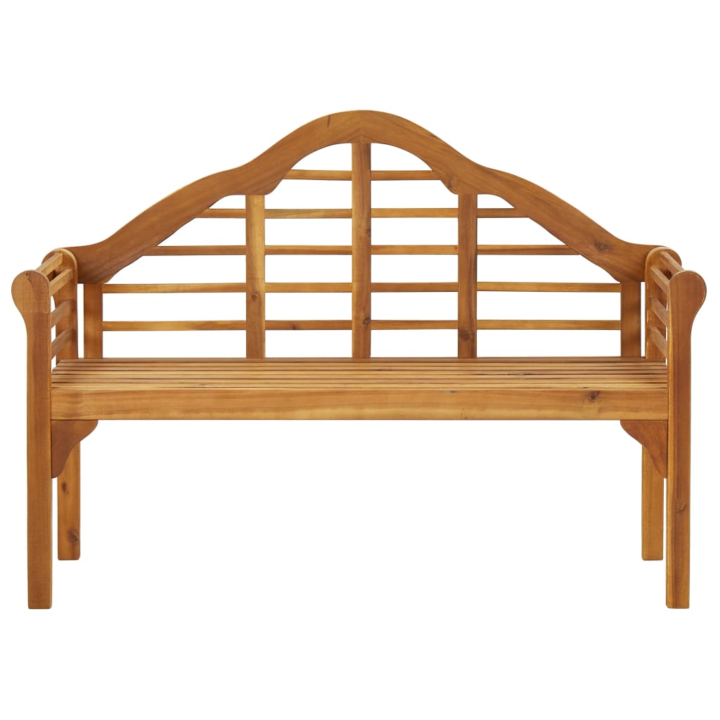 vidaXL Patio Queen Bench Wooden Outdoor Bench with Armrests Solid Wood Acacia-2