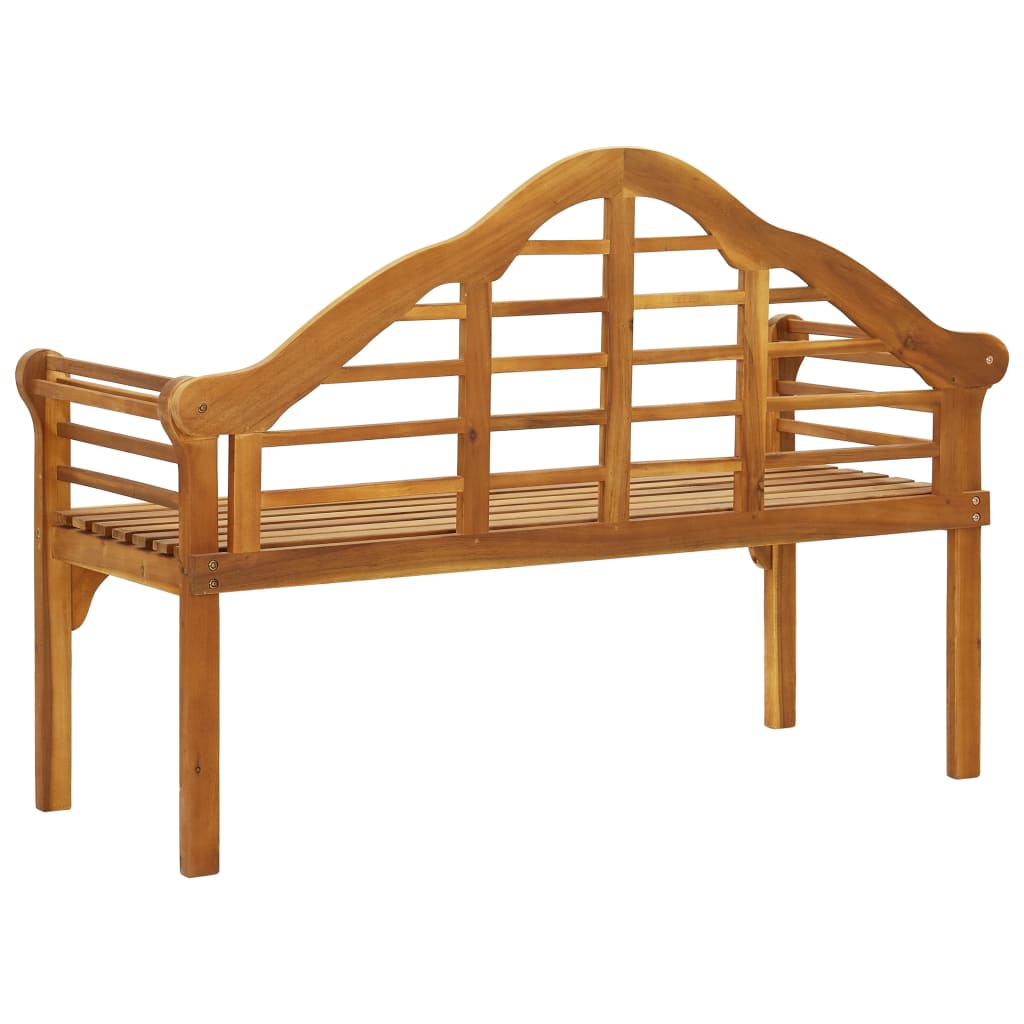 vidaXL Patio Queen Bench Wooden Outdoor Bench with Armrests Solid Wood Acacia-4