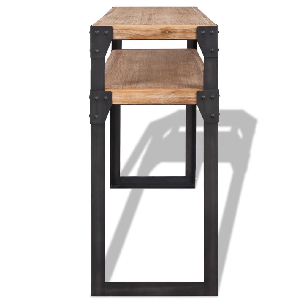 vidaXL Console Table Solid Acacia Wood 47.2"x15.7"x33.5"-1