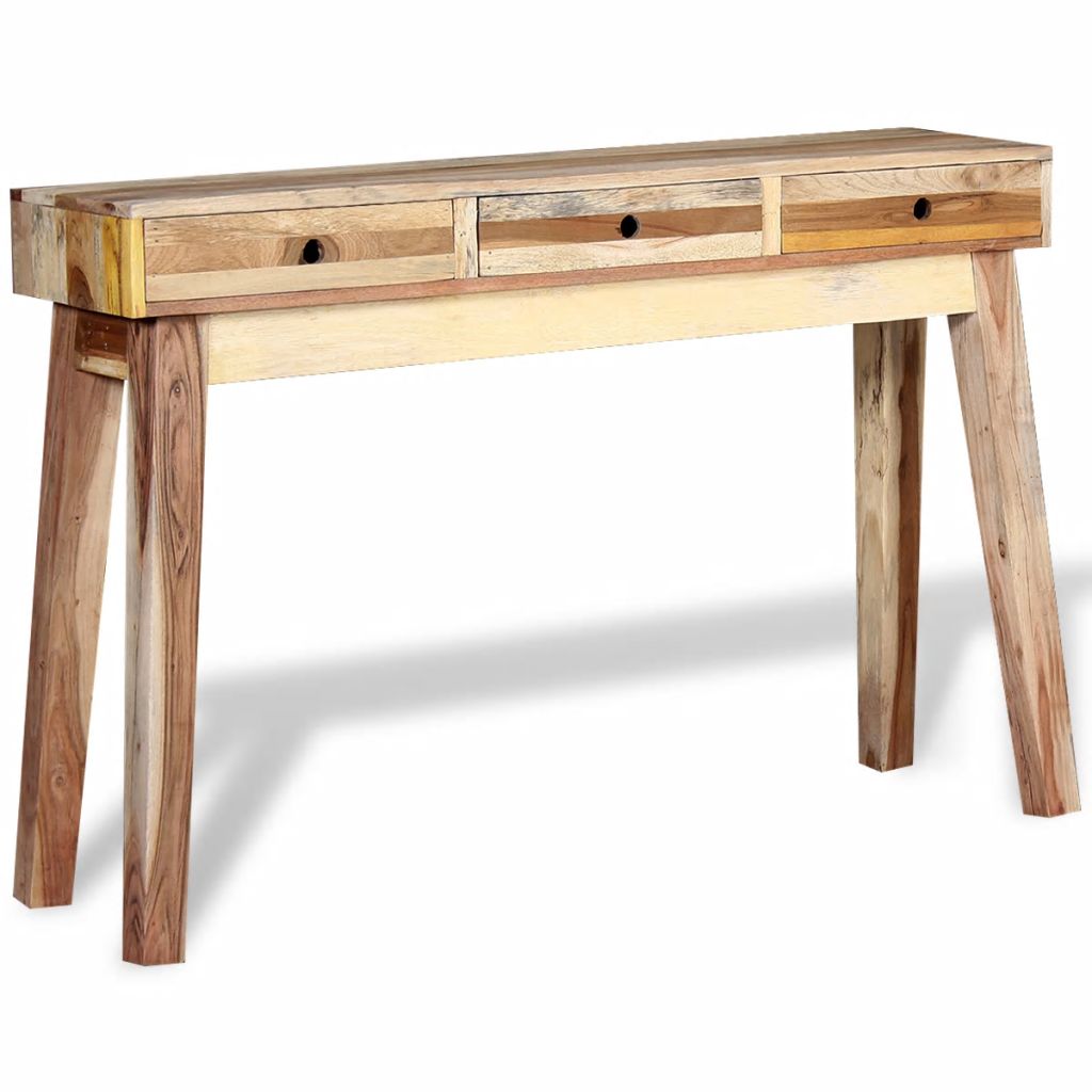 vidaXL Console Table Solid Reclaimed Wood-3