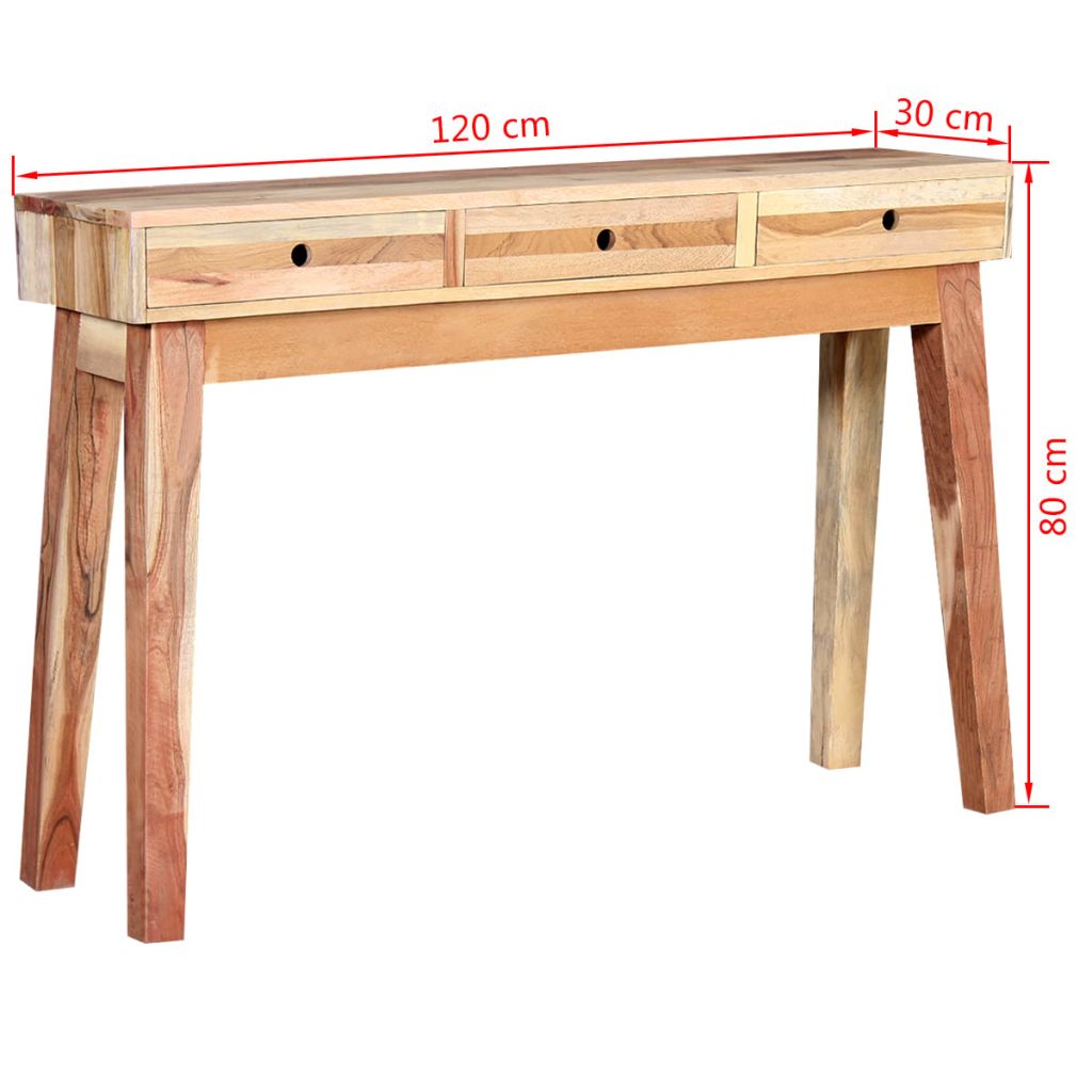 vidaXL Console Table Solid Reclaimed Wood-7