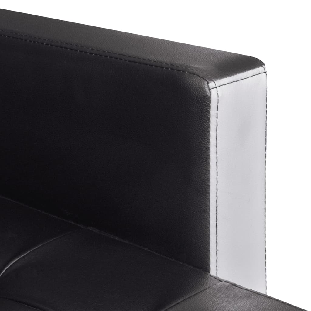 vidaXL Sofa Bed Sleeper Sectional Sofa Bed L Shaped Couch Artificial Leather-16