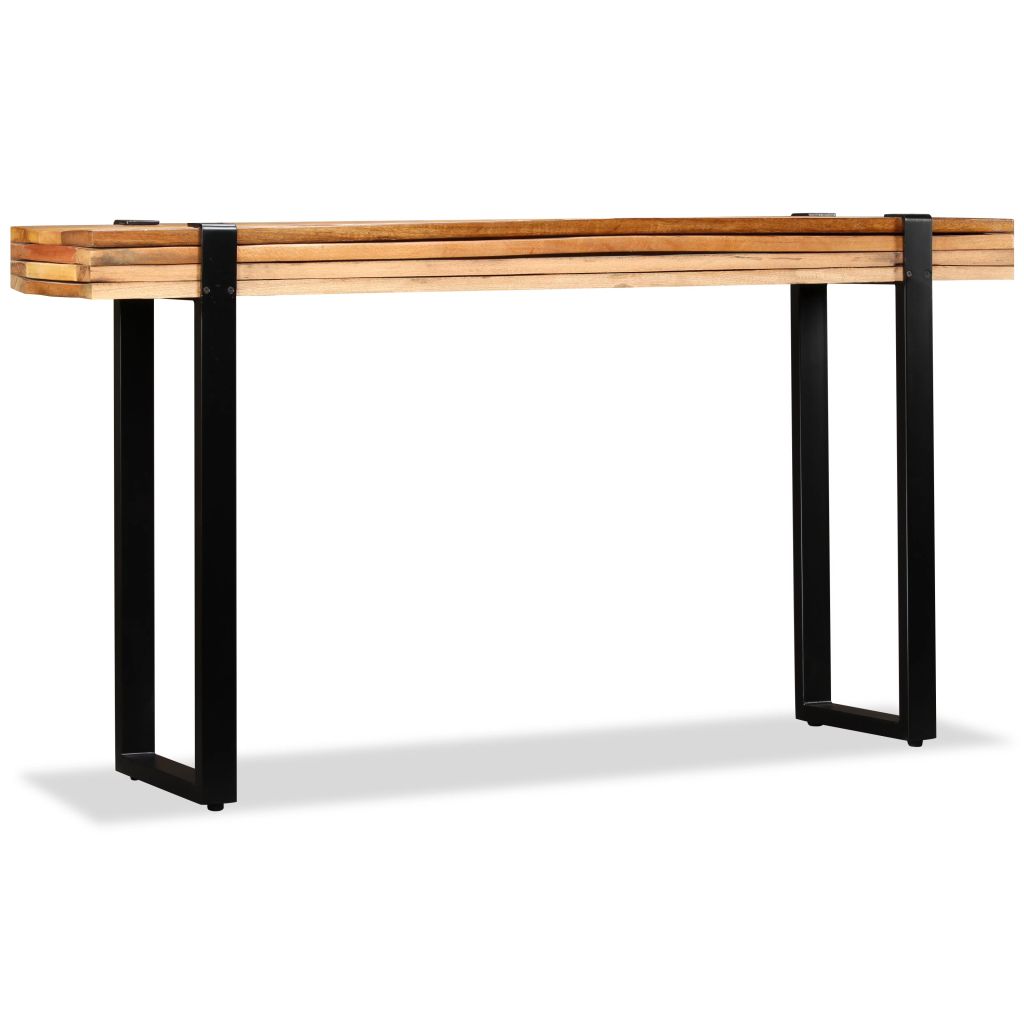 vidaXL Console Table Solid Reclaimed Wood Adjustable-0