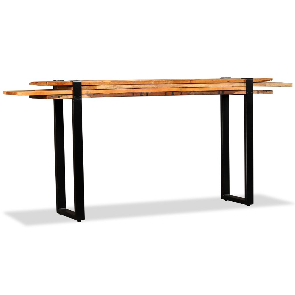 vidaXL Console Table Solid Reclaimed Wood Adjustable-1
