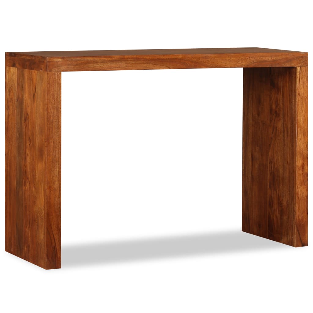 vidaXL Console Table Solid Wood with Honey Finish 43.3"x15.7"x29.9"-1