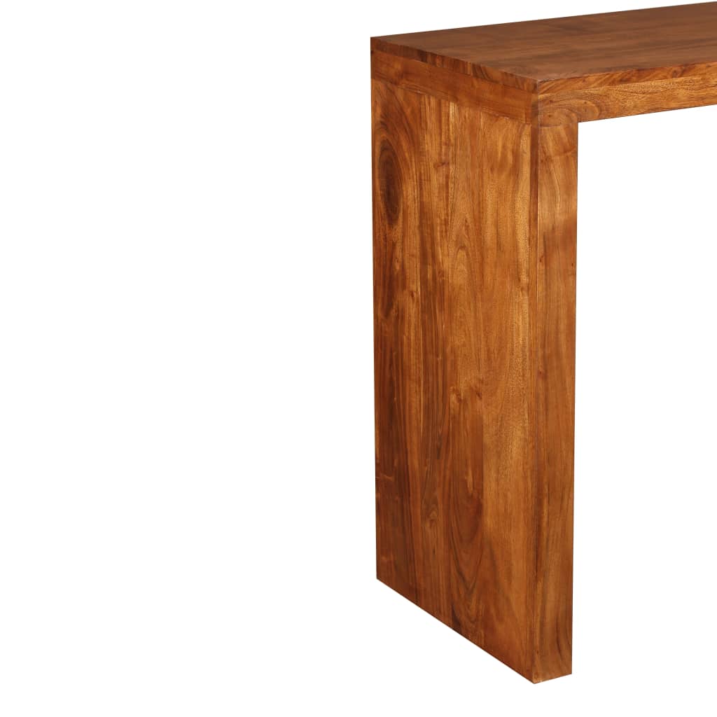vidaXL Console Table Solid Wood with Honey Finish 43.3"x15.7"x29.9"-7