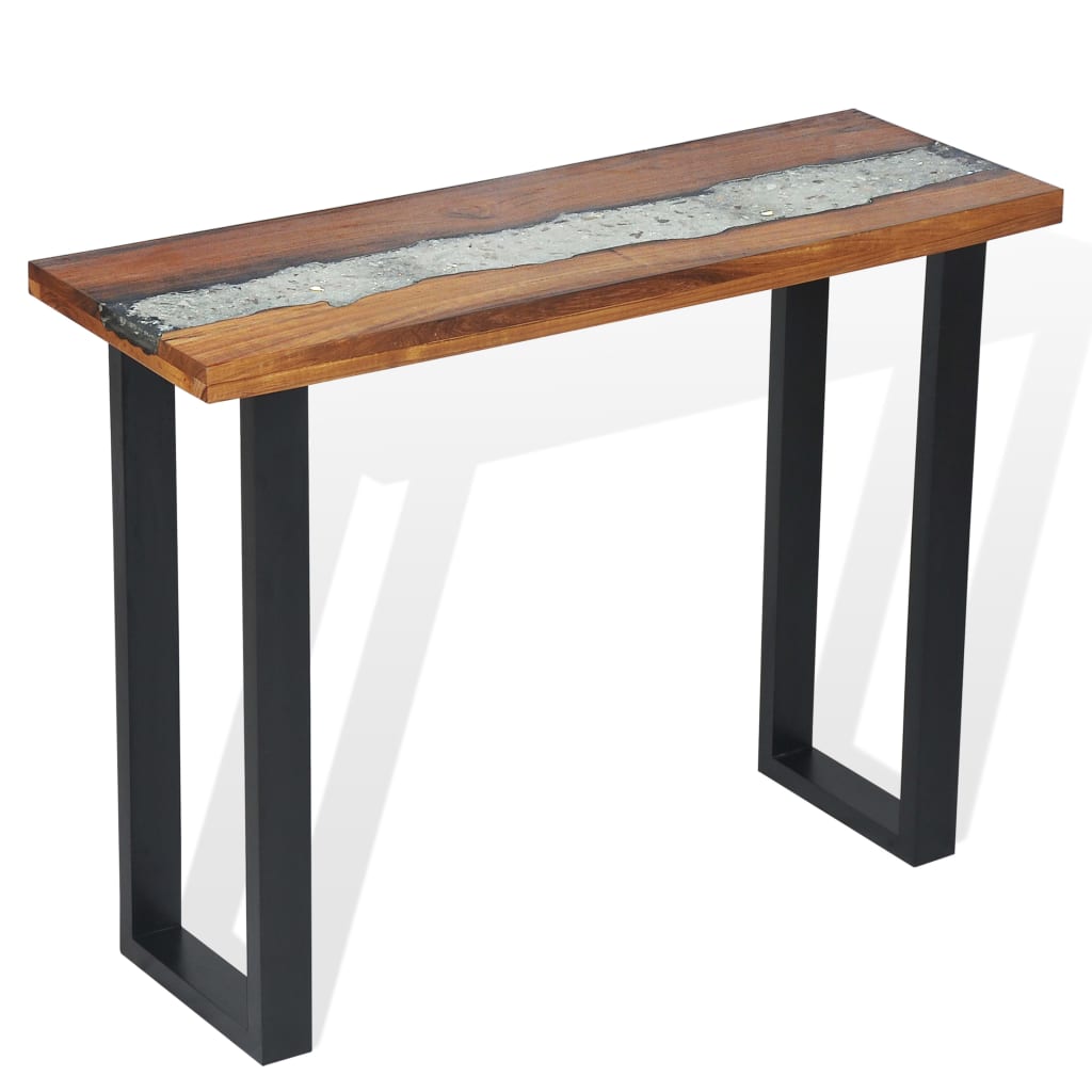 vidaXL Console Table Teak 39.4"x13.8"x29.5"-7