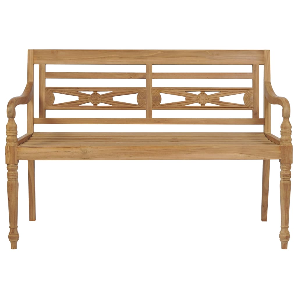 vidaXL Batavia Bench Wooden Garden Bench Patio Loveseat for Outdoor Porch Teak-9