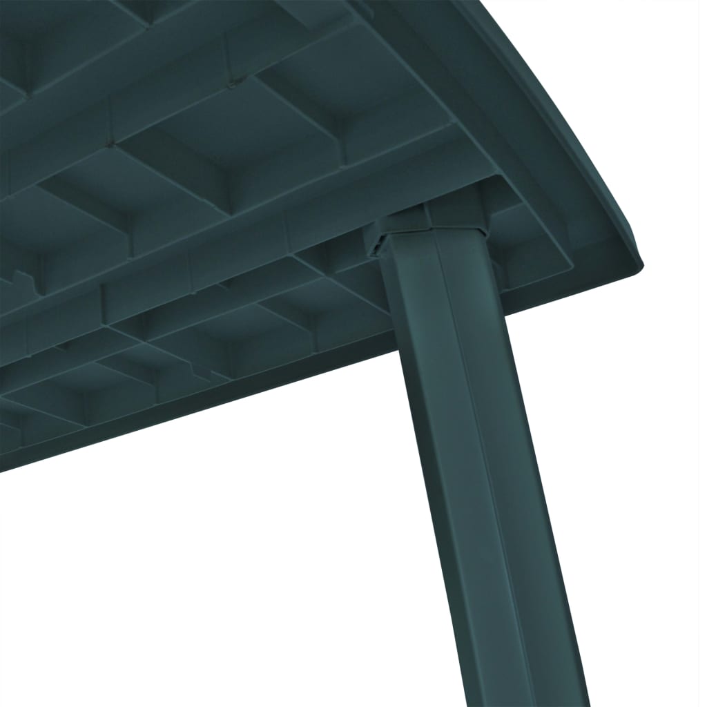 vidaXL Patio Table Outdoor Garden Deck Dining Table with Umbrella Hole Plastic-28