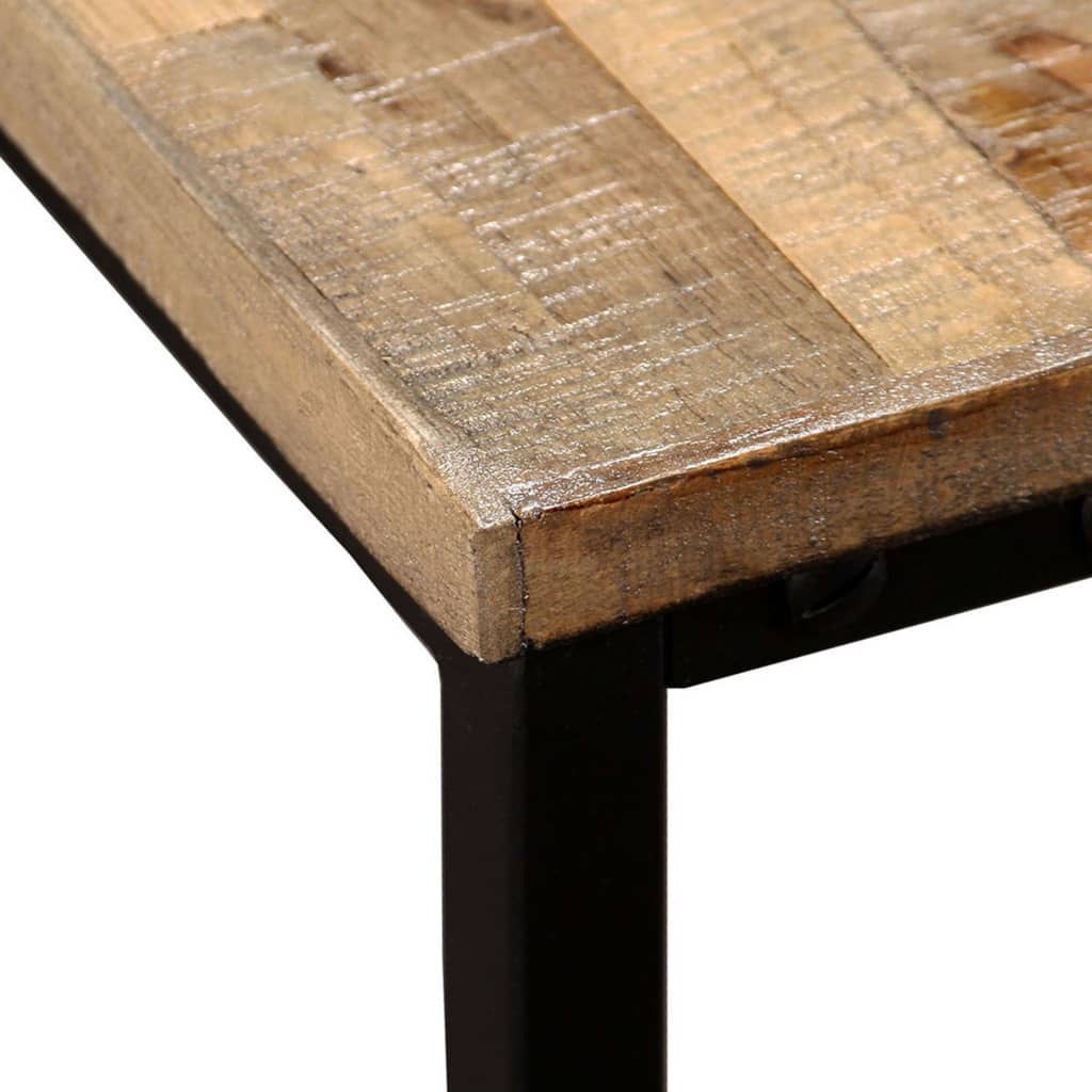 vidaXL Nesting Table Set of 2 Coffee Table Side End Table Solid Wood Sheesham-9