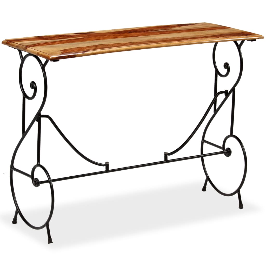 vidaXL Console Table Solid Sheesham Wood 39.4"x15.7"x29.5"-1