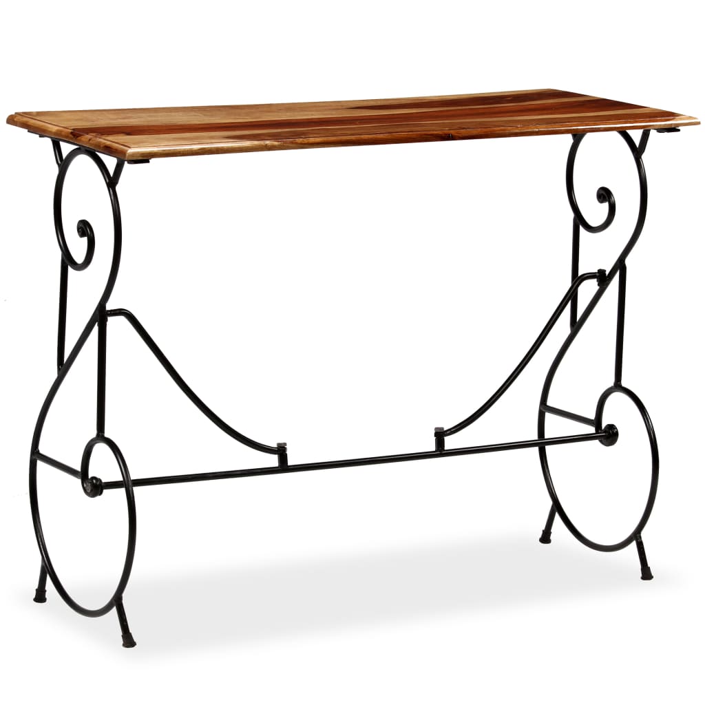 vidaXL Console Table Solid Sheesham Wood 39.4"x15.7"x29.5"-0