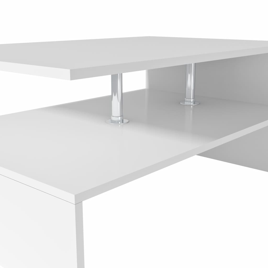 vidaXL Coffee Table End Table Side Sofa Table with Storage Engineered Wood-1