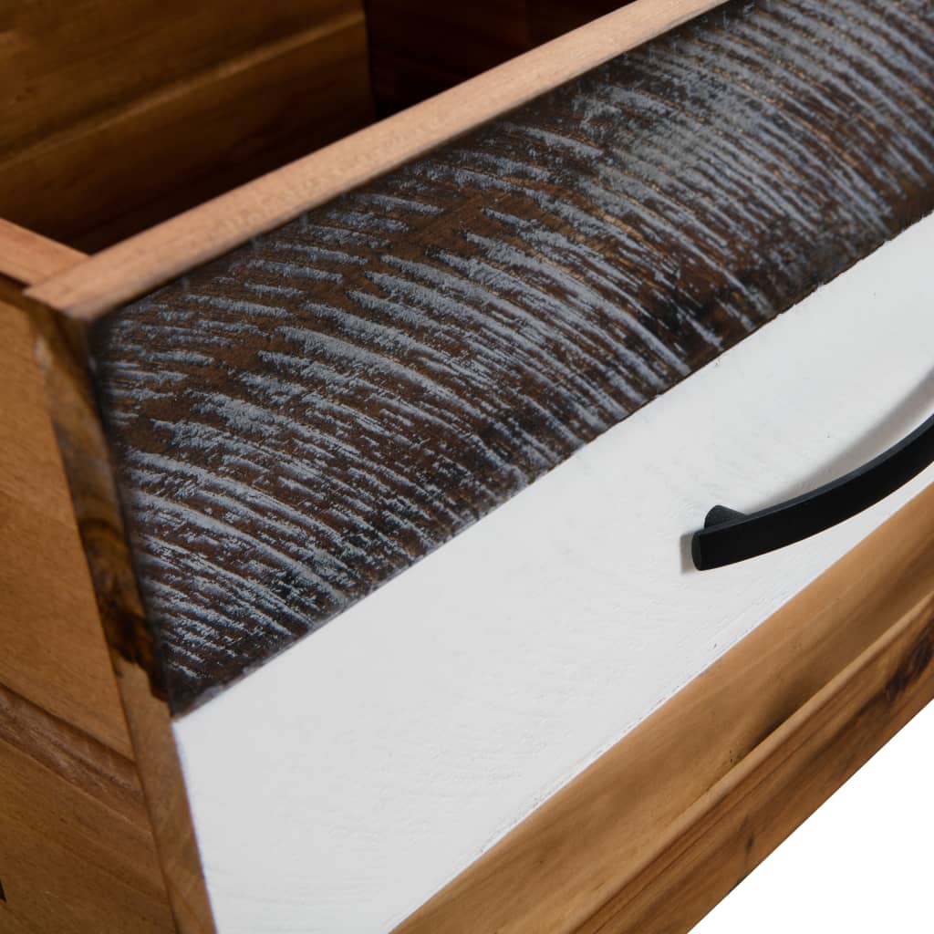 vidaXL Coffee Table Solid Acacia Wood 35.4"x19.7"x14.8"-5