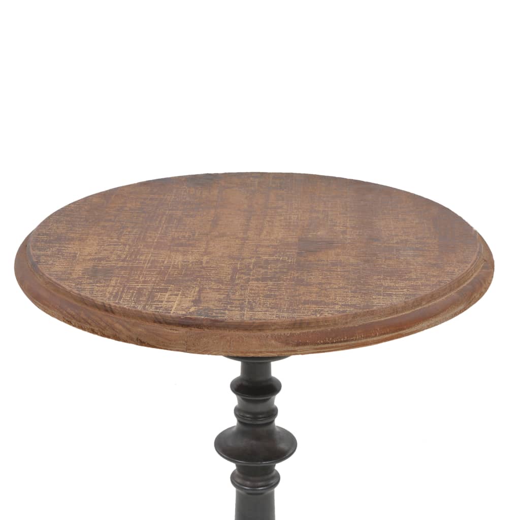 vidaXL End Table Solid Wood Fir 15.7"x25.2" Brown-1