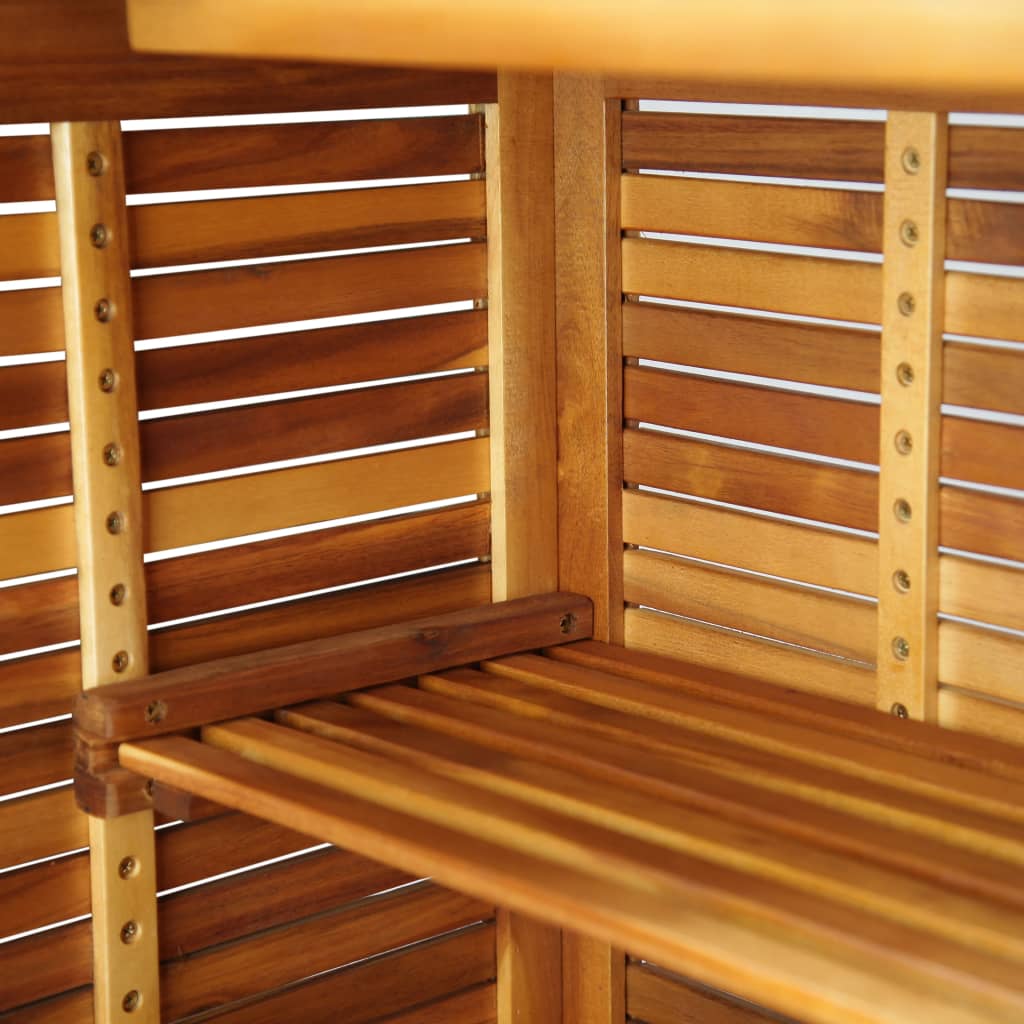 vidaXL Bar Table 43.3"x19.7"x41.3" Solid Acacia Wood-1