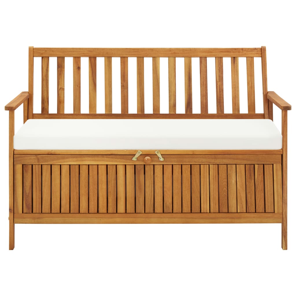 vidaXL Outdoor Storage Bench Deck Box for Patio Furniture Solid Wood Acacia-33