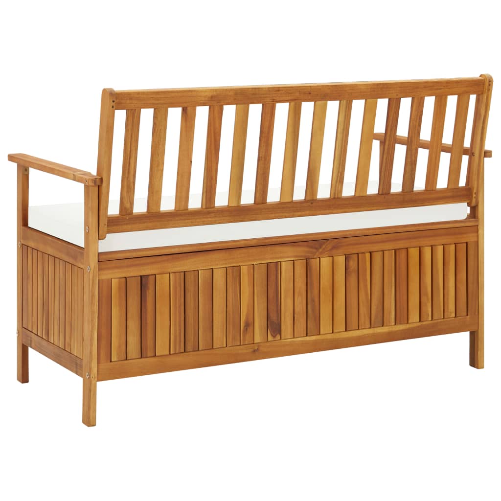 vidaXL Outdoor Storage Bench Deck Box for Patio Furniture Solid Wood Acacia-51